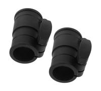 Luxshiny 2pcs Music Stand Fastener Clamp with Hand Twist Knob Adapter, Anti-slip Locking Sleeve for Sheet Music Holder Telescopic Pole, Compact Plastic and Metal Design Suitable for Outdoor