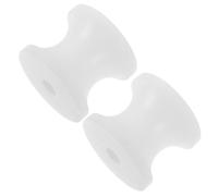 Luxshiny 2pcs Nylon Anchor Roller Wheel for Yacht and Watercraft Bow Marine Anchor Pulley Roller with White Sturdy Material, Reduces Maintenance Needs, for Rough Sea Conditions and Kayak