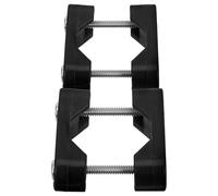 Luxshiny 2pcs Nylon Flag Pole Fixed Holder Clamp for Boat Rail Rack Practical Stainless Steel Replacement Mount with Smooth Surface Easy Vertical Installation for Flagpoles and Navigation