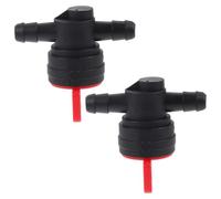 Luxshiny 2pcs Plastic Shut Off Valve Straight Gas Valve Abs Universal Compatibility Control Fuel Flow for Garden Gasoline Engine Horticulture and Agriculture