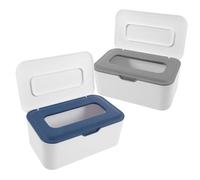 Luxshiny 2pcs Portable Wet Wipes Box Outdoor Travel Dispenser for Tissue Storage Handheld Design Convenient Wipe Container for Parent Use