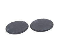Luxshiny 2Pcs Reptile Basking Stone Dish for Lizard Gecko Habitat Natural Rock Feeding Platform for Sunbathing and Nail Grinding Durable and Safe Landscape Decor