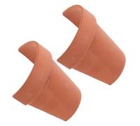 Luxshiny 2pcs Reptile Tortoise Basking Platform Reptile Hideout Cave Hiding Cave Decorative Habitat Pottery Clay 3.93x3.93x1.97in Indoor Outdoor for Tortoise Random Style