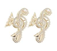 Luxshiny 2pcs Rhinestone Music Note Hair Claw Clips Hair Accessories Women Jaw Clips Large Pins for Girls Styling Party