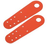 Luxshiny 2pcs Roller Skate Toe Guards Pu Leather Toe Protector Covers for Skating Shoes Roller Skates Nonslip Fit Scratch Protection Orange for Young Skaters