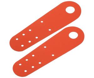 Luxshiny 2pcs Roller Skate Toe Guards Pu Leather Toe Protector Covers for Skating Shoes Roller Skates Nonslip Fit Scratch Protection Orange for Young Skaters