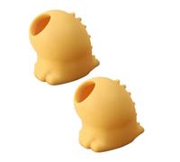 Luxshiny 2pcs Silicone Egg Yolk Separator Set, Food-Grade Flexible Egg White Divider Tool, Yellow Kitchen Gadget for Cooking and Baking