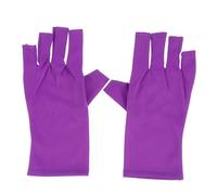 Luxshiny 2pcs UV Protection Manicure Gloves Fingerless Gel Nail Gloves Anti-uv Sunscreen Breathable for Professional Gel Nail Treatments and Outdoor Use