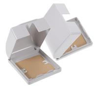 Luxshiny 2pcs White Pvc Waterproof Socket Outlet Covers for 86 Wall Switch Box, Convenient to Use, Dustproof Protection for Office and Hospital Environments