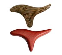 Luxshiny 2pcs Wooden Massage Sticks with Ergonomic Design for Deep Tissue Therapy, Compact Shape for Better Fit on Shoulder, Neck, Back, Arm, Convenient to Carry for Household Use