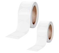Luxshiny 2rolls Transparent Round Sealing Stickers Clear Adhesive Labels for Gift Wrapping Packaging DIY Crafts Multipurpose Sticky Seal for Home Party and Shop Use