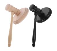 Luxshiny 2set Wooden Judge Gavel and Sound Block Set Portable with Sound Lightweight Decorative Elegant Appearance for Formal Setting and Seminar
