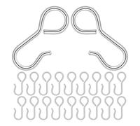 Luxshiny 30pcs Car Seat Cover Installation Hooks: 23mm Metal S Shape Fixing Hooks, Replacement Fasteners for Installing Or Repairing Car, Truck, SUV Seat Covers