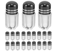 Luxshiny 30pcs Portable Plastic Pill Vials with Lids, Mini Refillable Pill Containers for Travel, See-Through Design for Easy Identification, for Storing Tiny Essentials