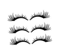 Luxshiny 3pairs Car Eyelashes Stickers Automotive Headlight Decals for Stylish Vehicle Decoration Heat and Sunlight Resistant Fun and Unique Accessory for Cars