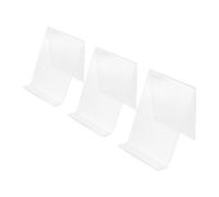 Luxshiny 3pcs Acrylic Book Stand Holder for Manga and Magazines, Sturdy and Modern Design, for Room Book Stands and Efficient Cookbook Display