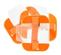 Luxshiny 3pcs Arm Id Badge Holder Adjustable Wear-Resistant Strap PVC Nylon Badge Protective Covers for Office and Subways Work Card Bus Cards
