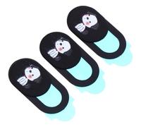 Luxshiny 3pcs Cartoon Dog Pattern Webcam Privacy Covers Black Abs Plastic Phone Webcam Cover Easy to Store Will Not Affect Normal Use Suitable for Tablet Laptop Can Be Given as A Present