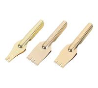 Luxshiny 3pcs Copper Calligraphy Pen Nibs for Fountain Pens, Small and Delicate with Golden Finish, Not Easy to Deform, for Lettering and Calligraphy by Adults and Students