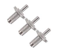 Luxshiny 3pcs Electric Guitar Bridge Posts Metal Screws for Precise Bridge Adjustment Mounting Hardware with Chrome Finish Replacement Studs for Bass and Electric Guitars