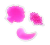 Luxshiny 3pcs Gel Pack Hot and Cold Therapy PVC Facial Care Gel Pad Lips-Shaped Reduce Dark Circles for Facial Care and Doctor's Offices