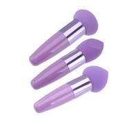 Luxshiny 3pcs Latex Cosmetic Makeup Sponge Pens with Mushroom Head Shape, Compact and Suitable for Travel Use, for Smooth Makeup Application and Blending on The Face