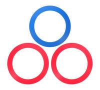 Luxshiny 3pcs Plastic Juggling Ring for Circus Performances with Smooth Edges and Vibrant Design, 9.5 Inch Lightweight Juggling Prop for Beginners and Theater Stage Shows