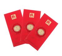 Luxshiny 3pcs Red Envelopes for 2025 Year the Snake Spring Festival Lucky Money Packet with Traditional Chinese Motif Paper Material for Festive Occasions and Bringing Good Fortune