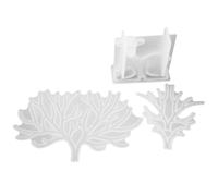 Luxshiny 3pcs Silicone Deer Antler Branches Epoxy Resin Molds for DIY Crafts, Easy to Separate and Tear Resistant, Creative Chic Design for DIY Craft Projects Making