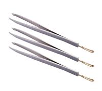 Luxshiny 3pcs Stainless Steel Eyebrow Tweezers Set with Precision Tips for Eyebrow Grooming and Eyelash Clipping, Sturdy Beauty Tools that Do Not Hurt Eyelids, Silver