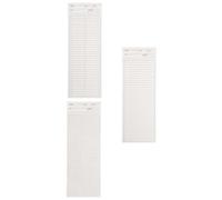 Luxshiny 3pcs Study Notepad Paper White Super Long Convenient for Carrying Plenty Space for Planning Or Scheduling for Education and Birthday Gift for Teenagers