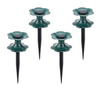 Luxshiny 4 Pcs Heavy Duty Hose Guide Wheels Plastic Spikes for Garden Hose Protection, Plant Protector Tool for Lawn and Flower Beds, Sturdy Watering Equipment Accessory