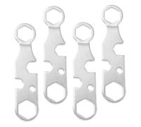 Luxshiny 4 Pcs Multifunction Skateboard Spanner Tool Metal Wrench for Skateboards Roller Skates with Axle Nut Truck Screw Repair Portable Compact Design for Skate Park Adjustments