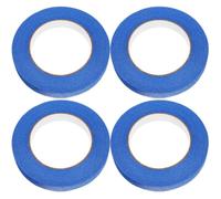 Luxshiny 4 Rolls Blue Painter Tape 18mm 50m High Adhesive Crepe Paper Roll