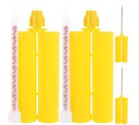 Luxshiny 4 Sets Refillable Caulking Tubes 400ml Large Capacity, Plastic Material and Trimable Nozzle, Sturdy and Not Easy to Break, for Home DIY Projects and Repairs Random Color