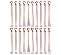 Luxshiny 40pcs Point Hanging Basket Chains with Anti-Slip Hooks, Lightweight Plastic Plant Hanger for Outdoor Garden and Patio, Smooth Surface and Enhanced Stability for Baskets and Wind