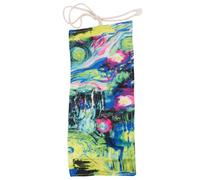 Luxshiny 48 Slots Canvas Pencil Pouch Roll Wrap Holder with Beautiful Pattern Elegant Design Practical Storage for Gel Pen and Thin Pen, for Art Bags and Easy Packet Carry