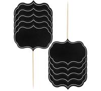 Luxshiny 48pcs Writable Chalkboard Labels Chalk Markers Cheese Markers Party Supplies for Wedding Buffet Food Labels and Cake Adornments