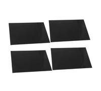 Luxshiny 4pcs Aluminum Sheet for Laser Engraving 0.2mm Thin Black Anodized Metal Plates A4 Size for Nameplates and DIY Craft