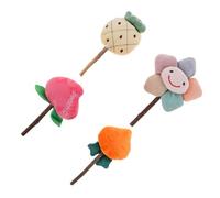 Luxshiny 4pcs Catnip Lollipop for Cats Bright Color Interactive Biting Plaything with Natural Catnip for Indoor Kitten Entertainment and Chewing Exercise
