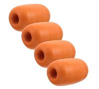 Luxshiny 4pcs Fishing Bobbers Float Balls Pvc Lightweight Excellent Buoyancy Orange Strike Indicator Tackle for Fish Farming Freshwater Aquaculture Net Cage