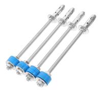 Luxshiny 4pcs Galvanized Iron Central Air Conditioning Wedge Anchors Smooth Threads for Ceiling Mounting, Silent Vibration Dampening Support Brackets for HVAC Setup and Suspended Ceilings