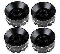 Luxshiny 4pcs Guitar Volume Potentiometer Caps Replacement with Scale Tone Control Knobs for Electric Guitar and Bass Easy to Install and Accurate