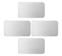 Luxshiny 4pcs Hamster Cooling Mat Summer Cooling Pad Ready to Use Aluminum Effect Pet Pads for Small Animals Can Be Placed inside A Cage Summer Use for Chinchillas Rabbits Friends Who Have