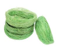 Luxshiny 4pcs Jute Artificial Bird Nest for Cockatiel and Lovebird Comfortable and Versatile Decorative Bird Nest for Landscape Decor and Photo Background