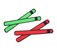 Luxshiny 4pcs LED Horse Ankle Wraps Red and Green, Equine Leg Straps Reflective Bands for Night Riding Safety, Portable Compression Support for Equestrian Training and Horse Riding