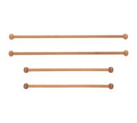 Luxshiny 4Pcs Macrame Dowel Wooden Hanging Poles for Tapestry with Easy Installation and Natural Wood Material, Unique Design as Weaving Item Hanger for Home Décor