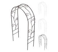 Luxshiny 4pcs Mini Iron Archway for Garden and Dollhouse, Compact and Moveable Micro Landscape Decoration with Unique Arch Shape, for Miniature Wedding Scene Prop and Crafting Projects