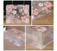 Luxshiny 4pcs Pink Plastic Shopping Bags with Zip Reusable Pp Hand Bags for Snacks and Fruits Convenient and Long Time Use Suitable for Clothing Store or Wedding