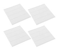 Luxshiny 4pcs Plastic Sushi Roller Mats Set Lightweight and Easy to Clean Sushi Rolling Pads for DIY Making at Home Kitchen Tool